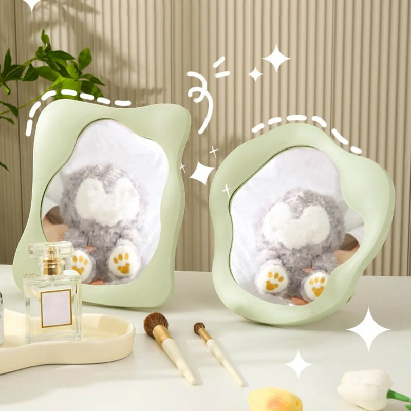 Wavy Freeform Mirror | Vanity Tabletop Accent Mirror