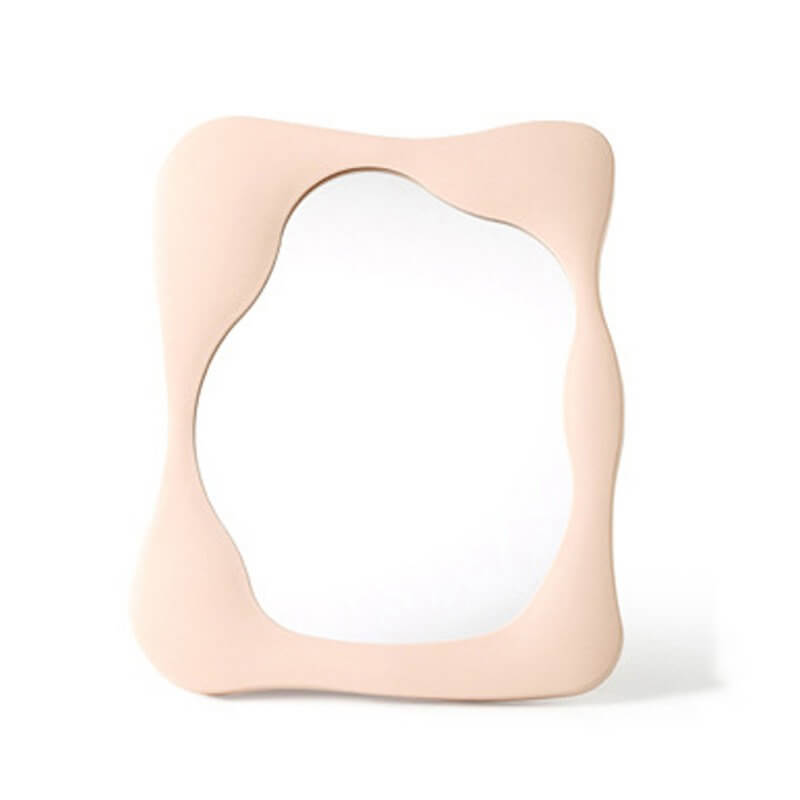 Wavy Freeform Mirror | Vanity Tabletop Accent Mirror
