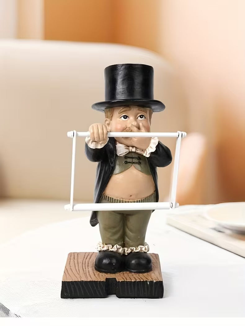 Figurine Toilet Paper Holder | Standing Novelty Stand