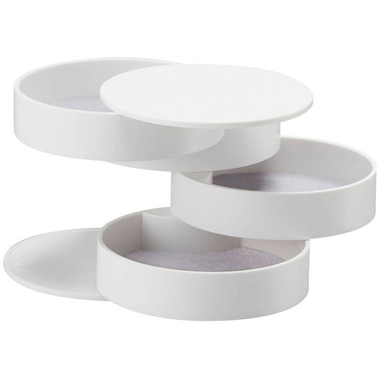 Round Jewelry Organizer | Stackable Storage Compartments