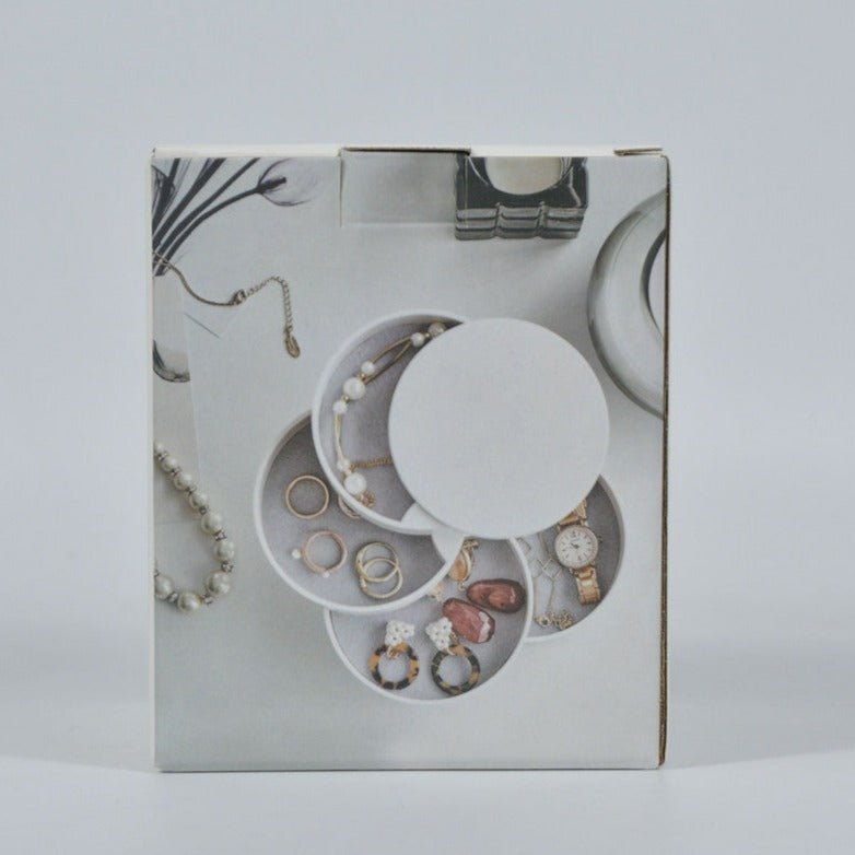 Round Jewelry Organizer | Stackable Storage Compartments