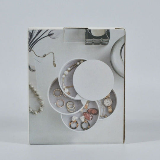 Round Jewelry Organizer | Stackable Storage Compartments