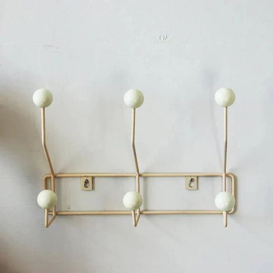 Metal Coat Hook Rack | Wall-Mounted Entryway Storage
