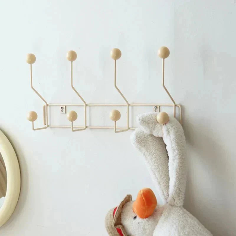 Metal Coat Hook Rack | Wall-Mounted Entryway Storage