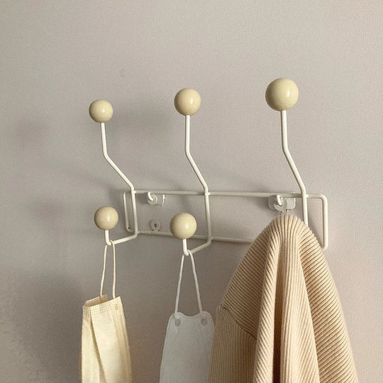 Metal Coat Hook Rack | Wall-Mounted Entryway Storage