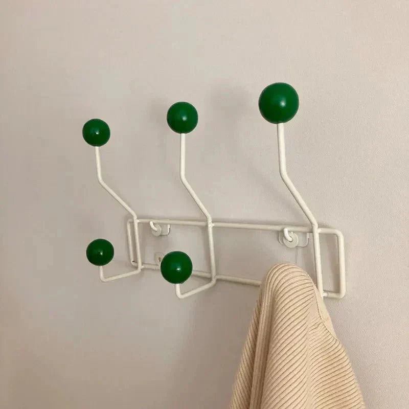 Metal Coat Hook Rack | Wall-Mounted Entryway Storage