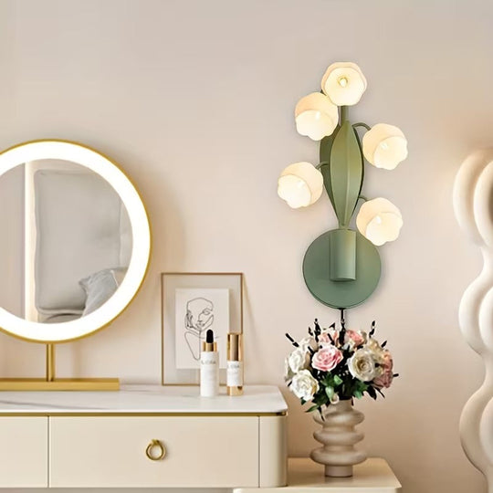 Floral Wall Light Fixture | Multi-Arm Sconce Design